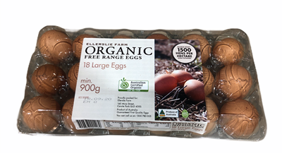 Picture of EGGS - 900g 18 Pack Organic Free Range